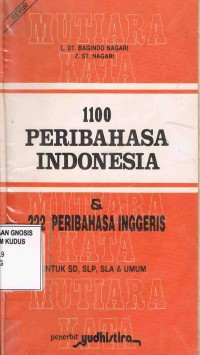 Image of 1100 Peribahasa Indonesia & 222 Peribahasa Inggris