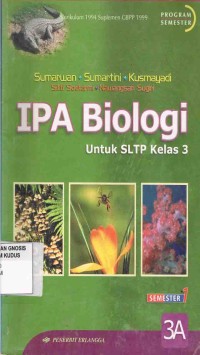 Image of IPA Biologi 3A Untuk SLTP Kelas 3