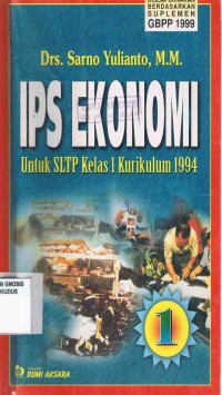 Image of IPS Ekonomi untuk SLTP Kelas 1