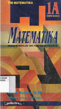 Image of Matematika 1A Kelas 1 SLTP