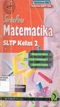 Image of Seribu Pena Matematika SLTP Kelas 2