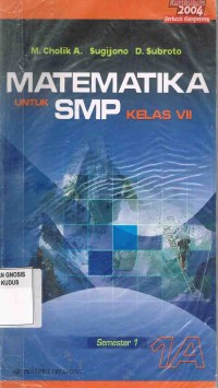 Image of Matematika Untuk SMP Kelas VII